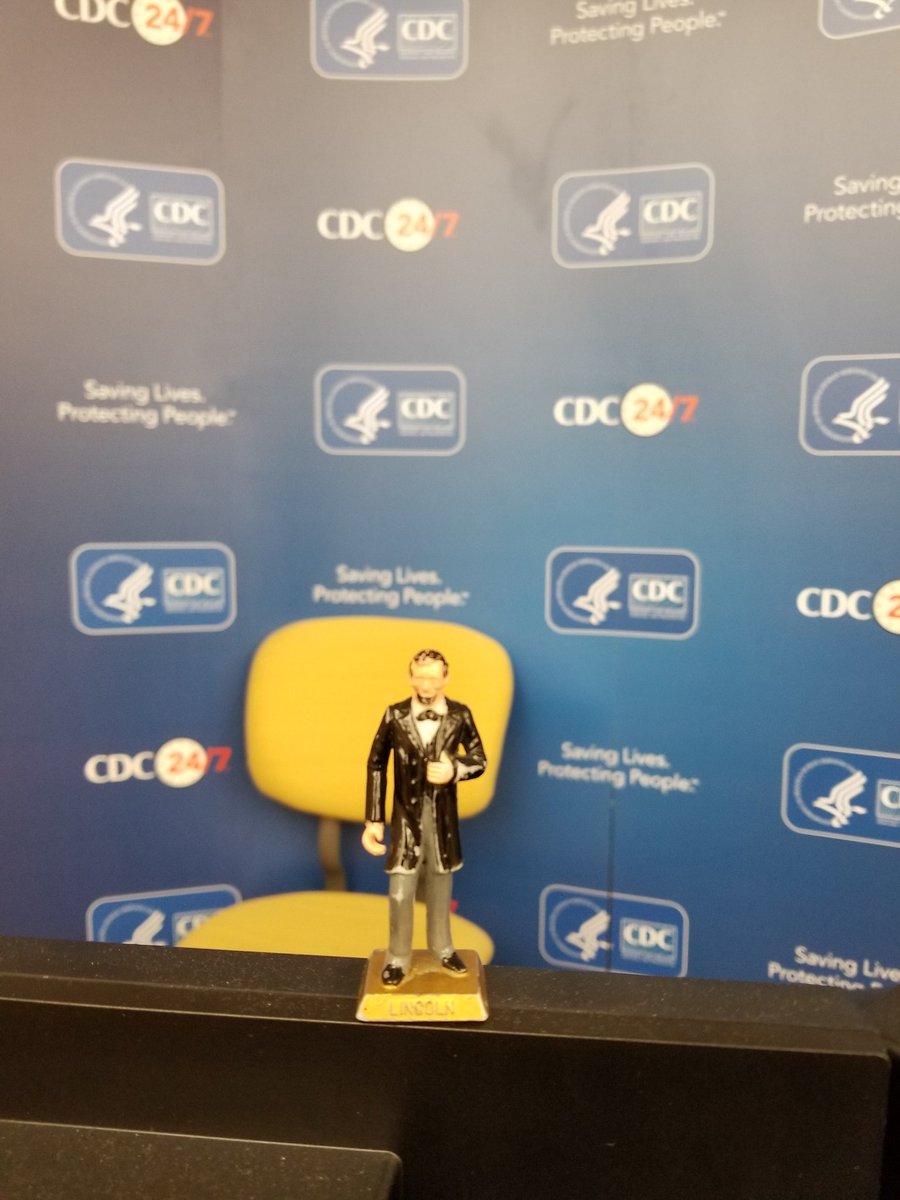 Dr_KMBoyd's tweet photo. Given security issues, there was debate about pictures at the CDC. But, Abe managed to slip his way into one. Happy to be part of a Think Tank to move Health Educ. Teacher Prep programs fwd. @ESUCollegeofEd @dseigart1 @SOPHEtweets #Littleabegetsaround https://t.co/dHKD6guqze