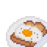 食べ物ドット絵初心者なので目玉焼きトースト描くのtwitterイラスト検索結果