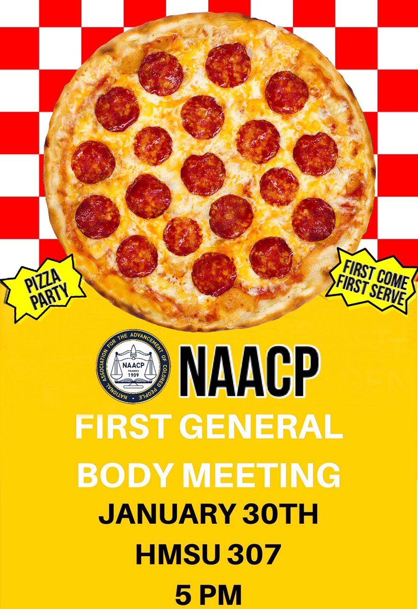 Aaaand we’re back! This Thursday, please join us for our first regularly scheduled general body meeting 😇