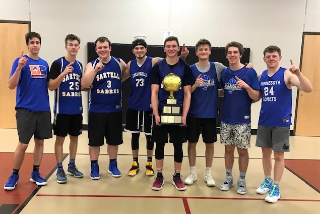 TB1_Foundation's tweet photo. Congratulations to our 2019 Tommy B. Alumni Tournament winners: Dylan Notsch, Jake Schelonka, Matt Weno, Noah Jiskra, Thomas Gieske, Alex Virnig, Patrick Stalboerger, and Ethan Stark! #TB1 🏀🏆 https://t.co/2lrF0qQ9Md