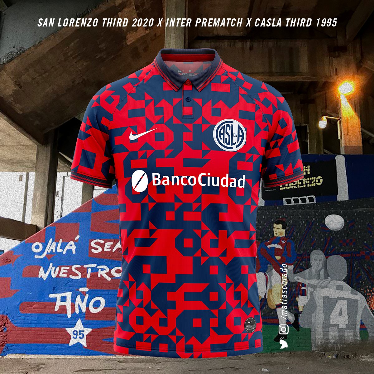تويتر \ Matías Corado - en Comunicación Visual على تويتر: "🔵🔴🔵IMAGINANDO SAN LORENZO🔵🔴🔵 ¿Cómo serían las camisetas de con templates actuales de Diseño fantasía de @SanLorenzo THIRD @NikeArgentina
