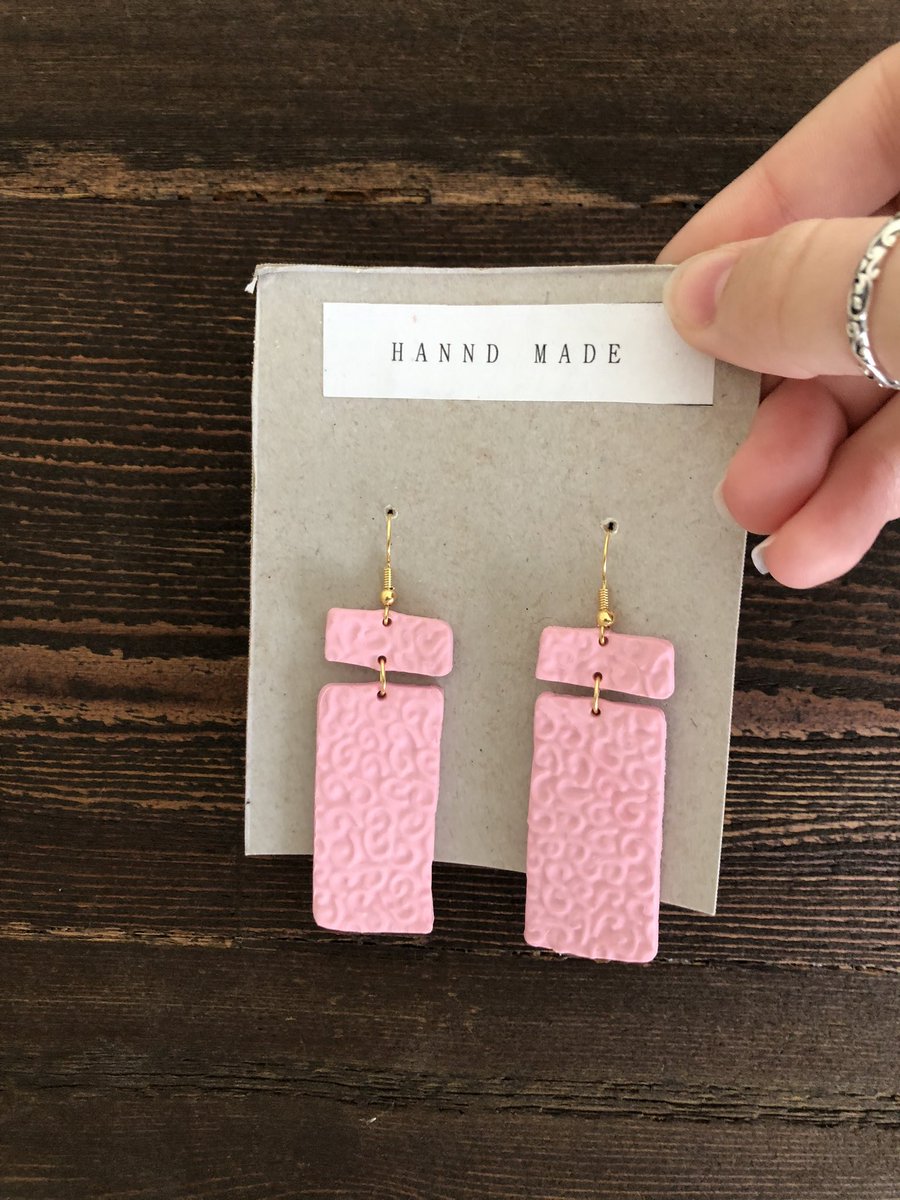 ann_rabich's tweet photo. Handmade Clay Earrings • Valentines Edition!💗$15 each! More on my insta @_hannd.made_ @SFAQuestions https://t.co/qooN39UX30