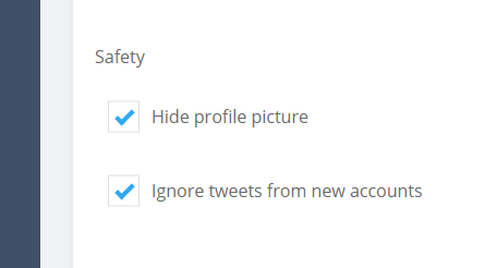 WaaveRecords's tweet image. Twitch Tweets patch notes: build(alpha 5.0)

- You can now ignore mentions coming from newly created accounts. Gotta keep the trolls away.

- An option to hide the profile picture was added; we wouldn't want any ToS images shown.

#TwitchTweets #SupportSmallStreams #Twitch