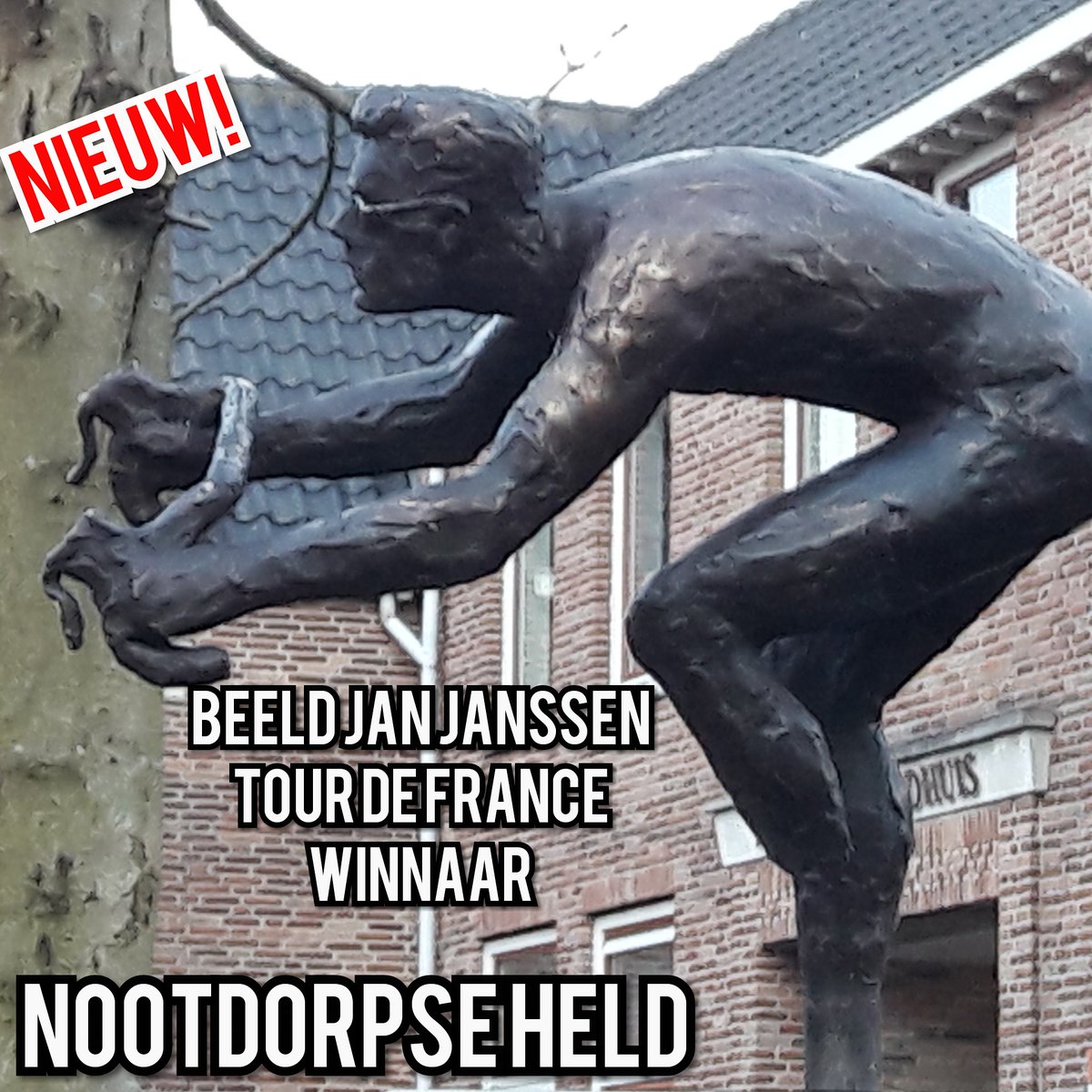 BWoorden's tweet photo. NIEUW in Nootdorp: wielerheld in brons🏆🚵‍♂️ 
Tourwinnaar Jan Janssen https://t.co/dZppPxYhvV