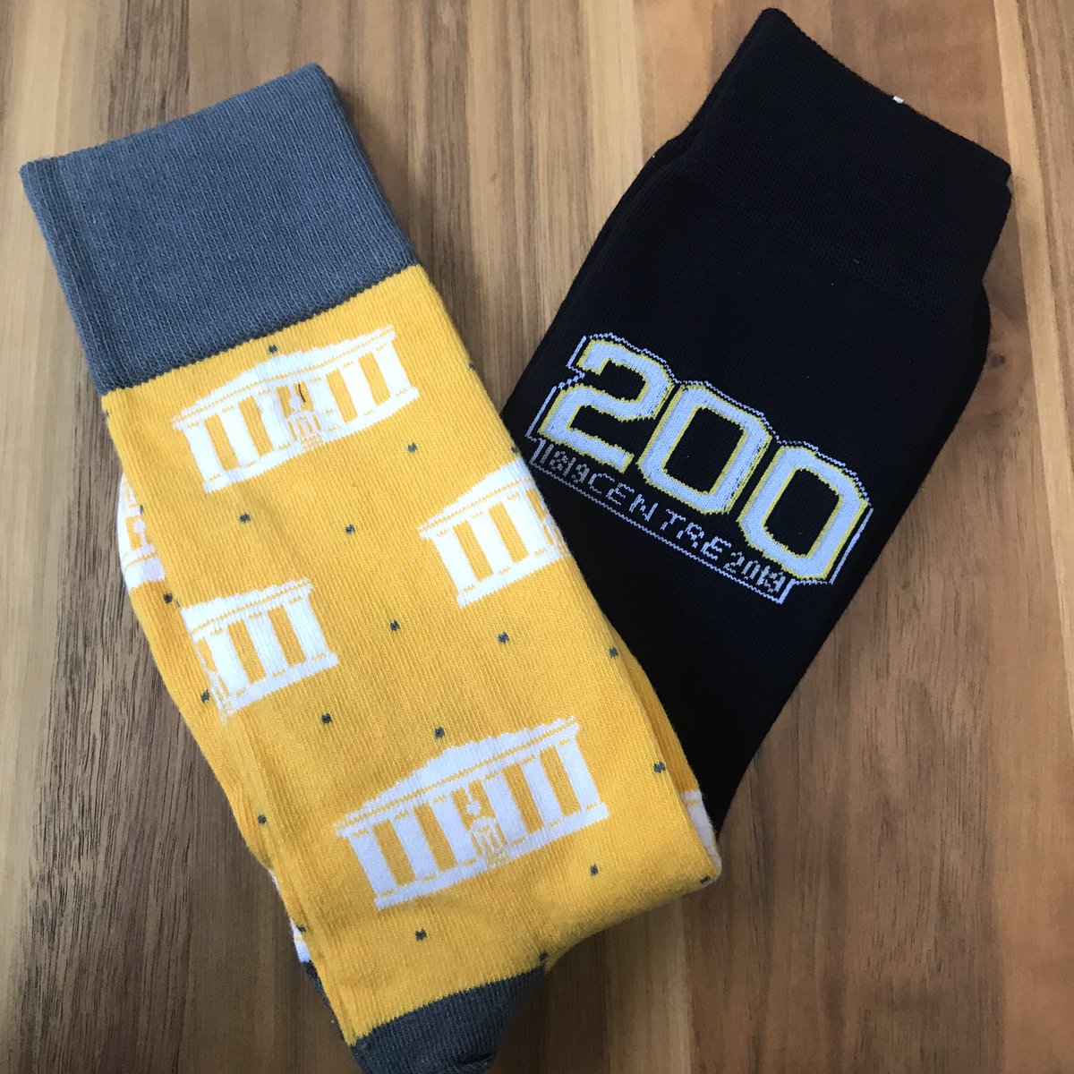 b_woodworth's tweet photo. Early Bird preparations for @iModules #socksofsizzler are currently underway. Thank you to @CentreAlumni, celebrating 200 years, for sponsoring my #sizzler20 day one socks!
.
#centrecollege
#sizzler20 #imodules #registrationopen #earlybird #socksofsizzler https://t.co/F9lltC2Rtt