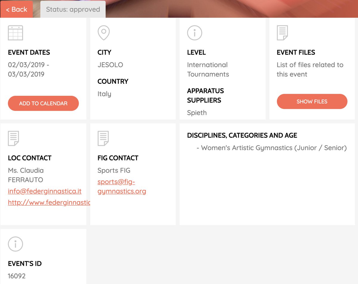 Jana Didn T Rulfova It Is 100 Eligible Any Event That Is Listed On The Fig Calendar Is By Definition Fig Approved Thus Eligible To Have Elements Named It Falls Under Fig Approved