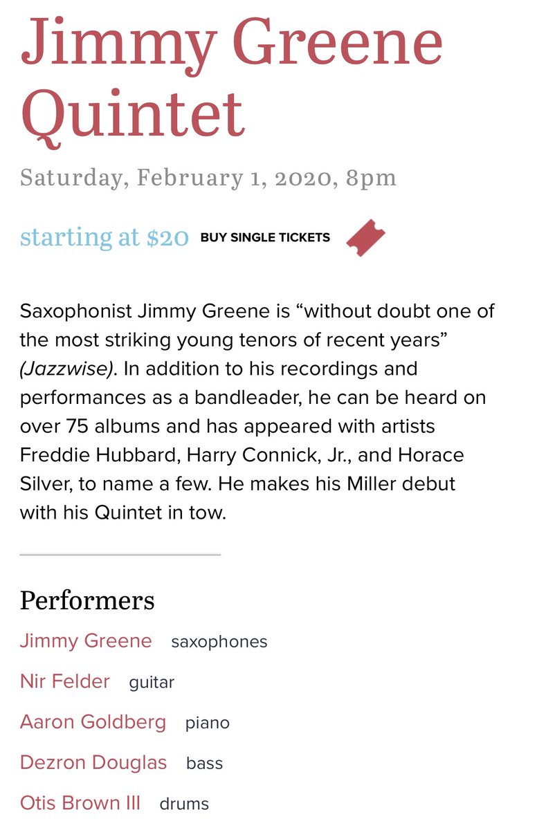 This Sat 2/1! Come down to <a href="/Columbia/">Columbia University</a> University’s <a href="/MillerTheatre/">Miller Theatre</a> and catch us in action. For tix visit millertheatre.com <a href="/MSMnyc/">Manhattan School of Music</a> <a href="/WCSUMusic/">WCSUMusic</a>