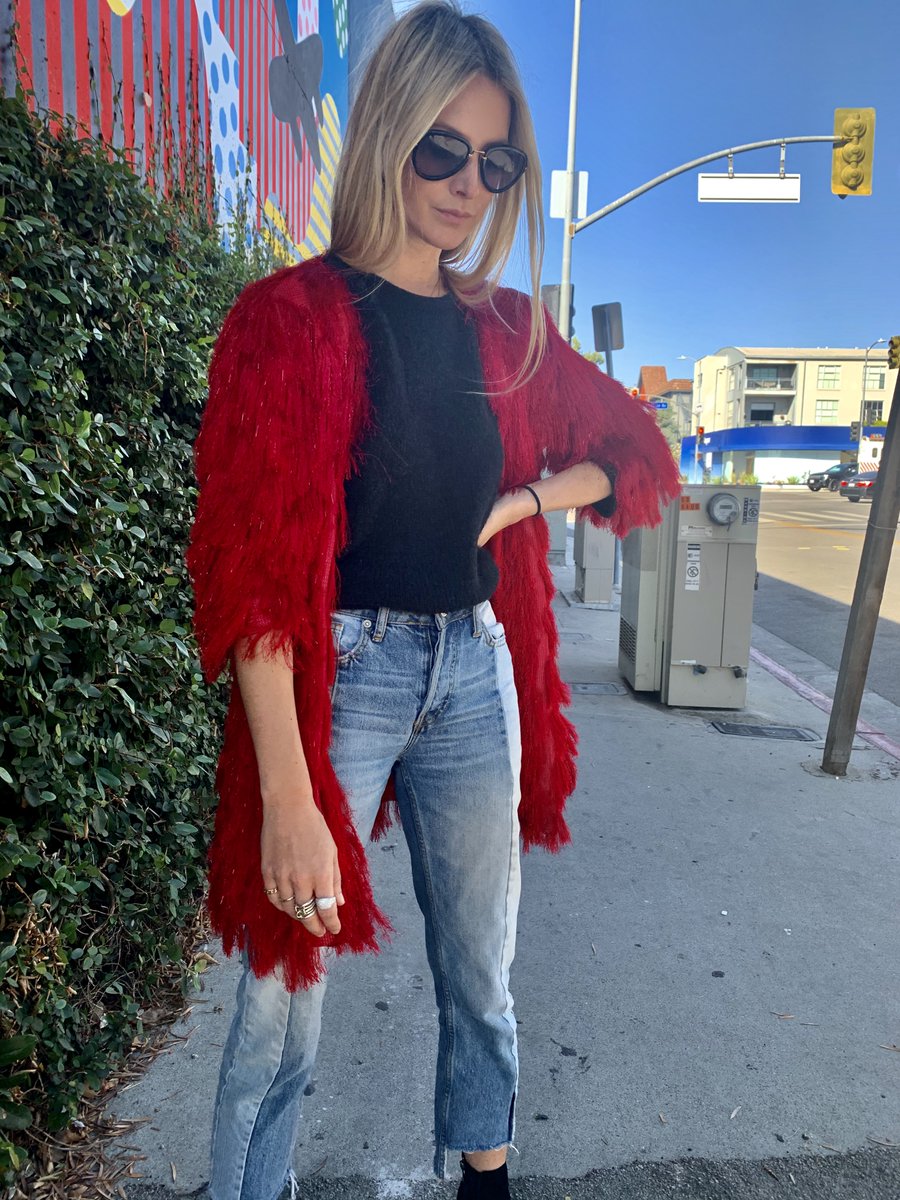 Feelin' fringe in our Sonny cardigan 
Shoppable now at shoprachelzoe.com