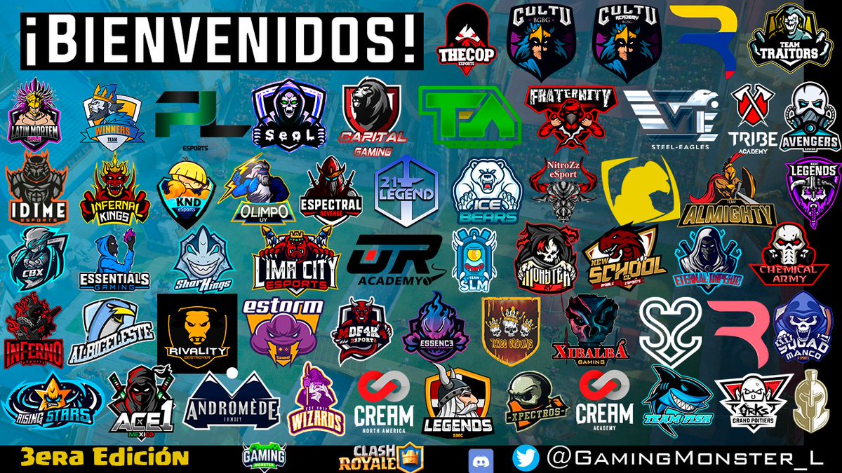 GamingMonster_L's tweet photo. 🏆🏆Ya estan todos los equipos que participaran en esta Tercera edicion de la @GamingMonster_L les desamos mucha suerte a todos y que ganen los mejores.🏆🏆 https://t.co/Rxx0s2ZYel
