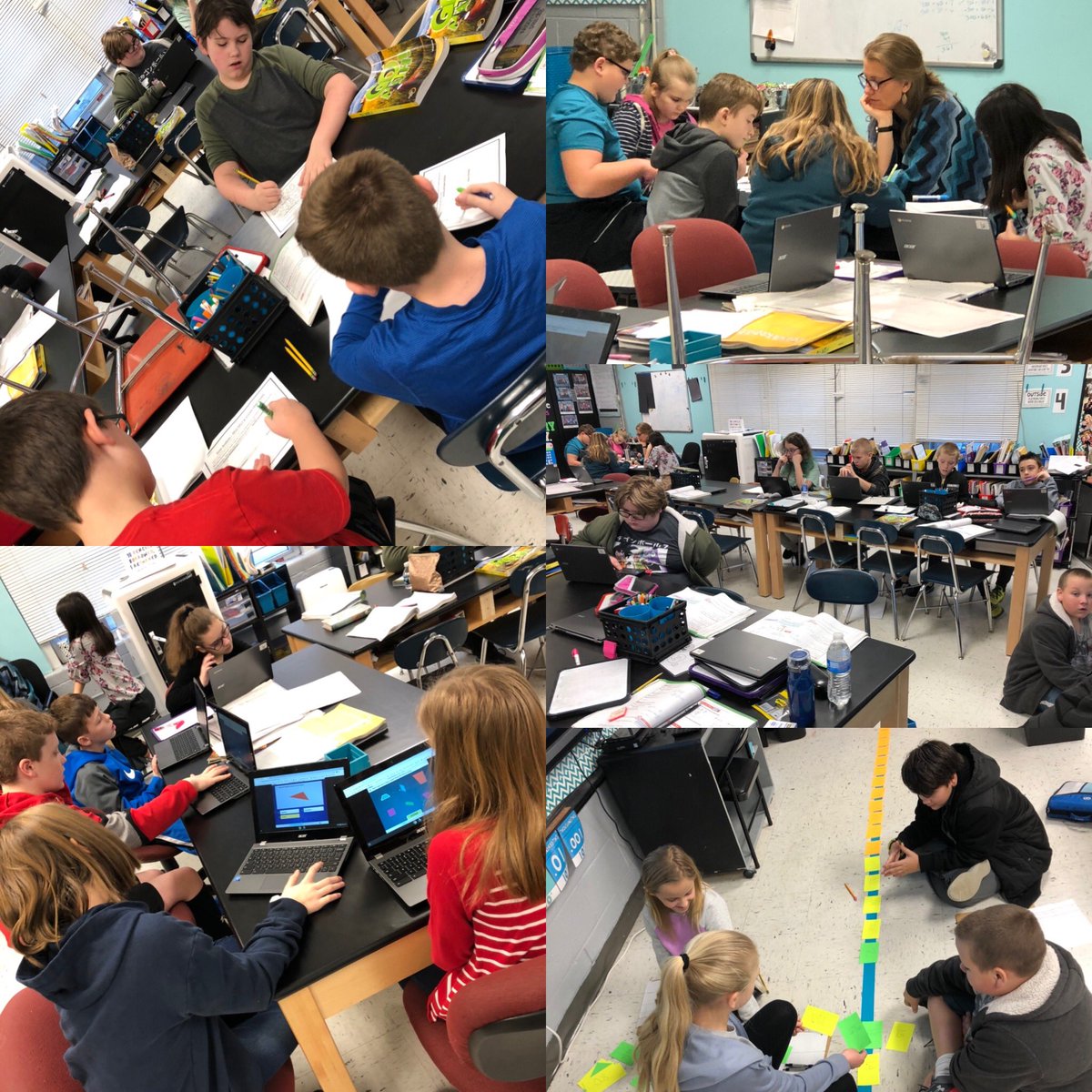Math stations in full swing - Technology, tactile Station, and 2 guided math groups 🙌🏻 Lots of learning happening <a href="/WestViewVols/">West_View_School</a>