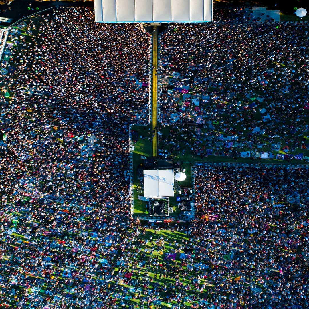 chrishelkey's tweet photo. @Shpigford I use mine almost every week as I am a professional drone pilot for my job. This shot is from the Bottle Rock music festival in Napa Vally! https://t.co/Uu5Q1HfwX6