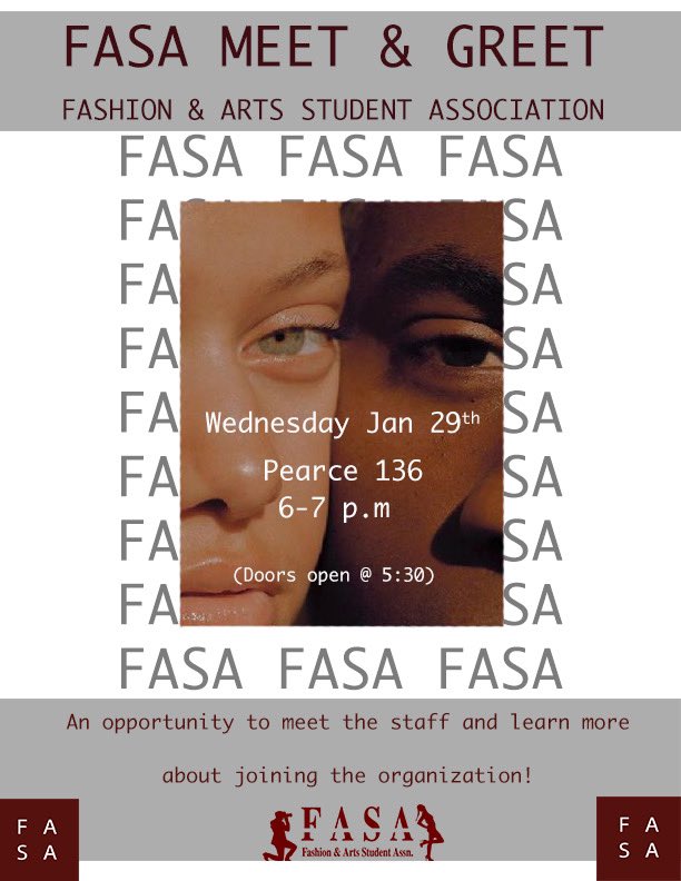 FASACMU's tweet image. Want to know more about FASA and become involved? We will be hosting a Meet and Greet this Wednesday in Pearce 136.  Hope to see you there ❗️