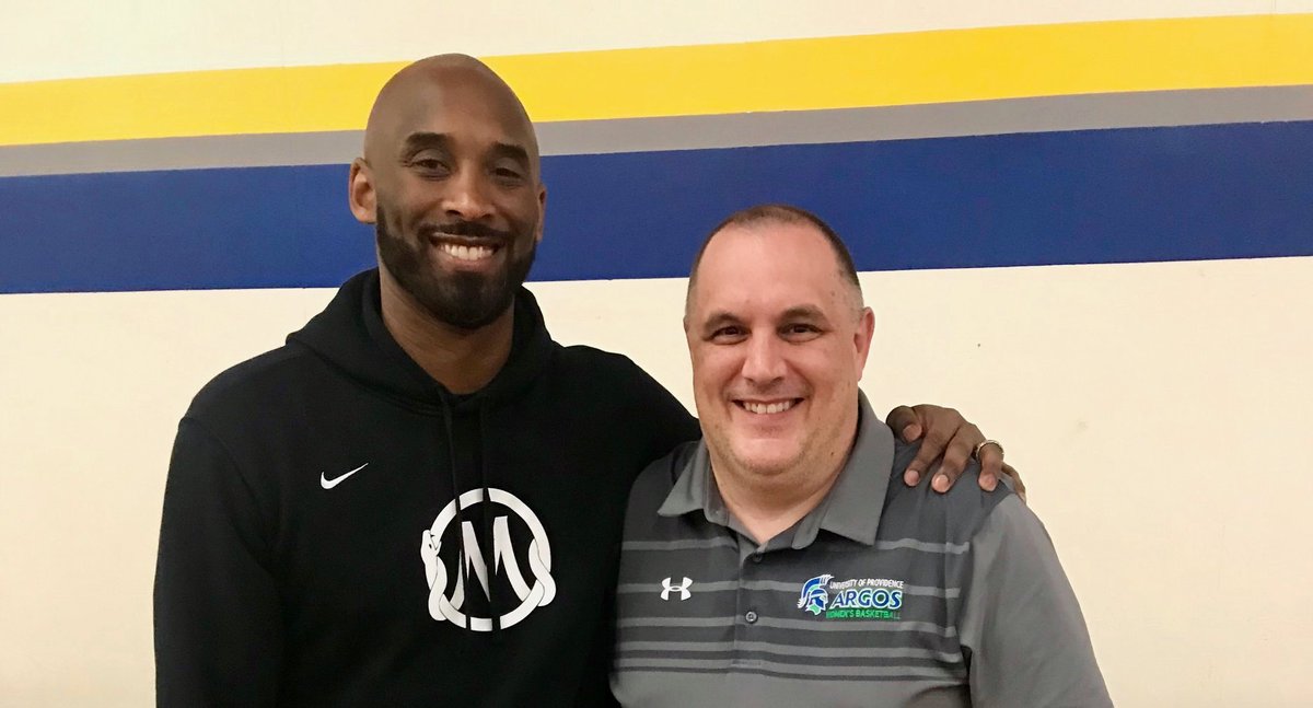 WylieTom's tweet photo. Providence WBB coach Bill Himmelberg had a chance to meet and learn from Kobe Bryant at a hoops clinic in May. He called it an unforgettable experience that made him a fan for life. https://t.co/h7m8JFuwlE https://t.co/j1vDZTCPu1