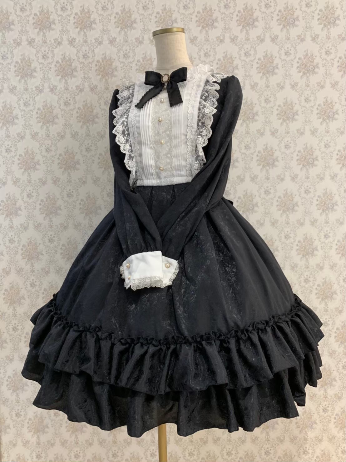 な*様 pina ローズジャガードワンピース ロリィタ クラロリ Pina sweetcollection/ローズジャガードワンピース（ワイン