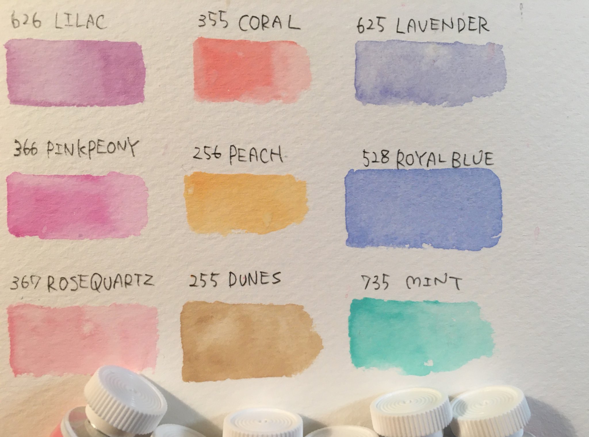 White Nights ホワイトナイツ 水彩絵の具 パステル系17色 新品