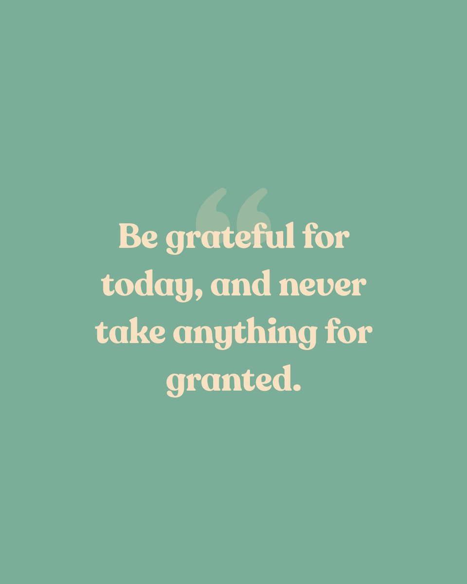 mindbody's tweet photo. Be #grateful for today and don't take anything for granted. 💚 https://t.co/tZE7nGOkmR