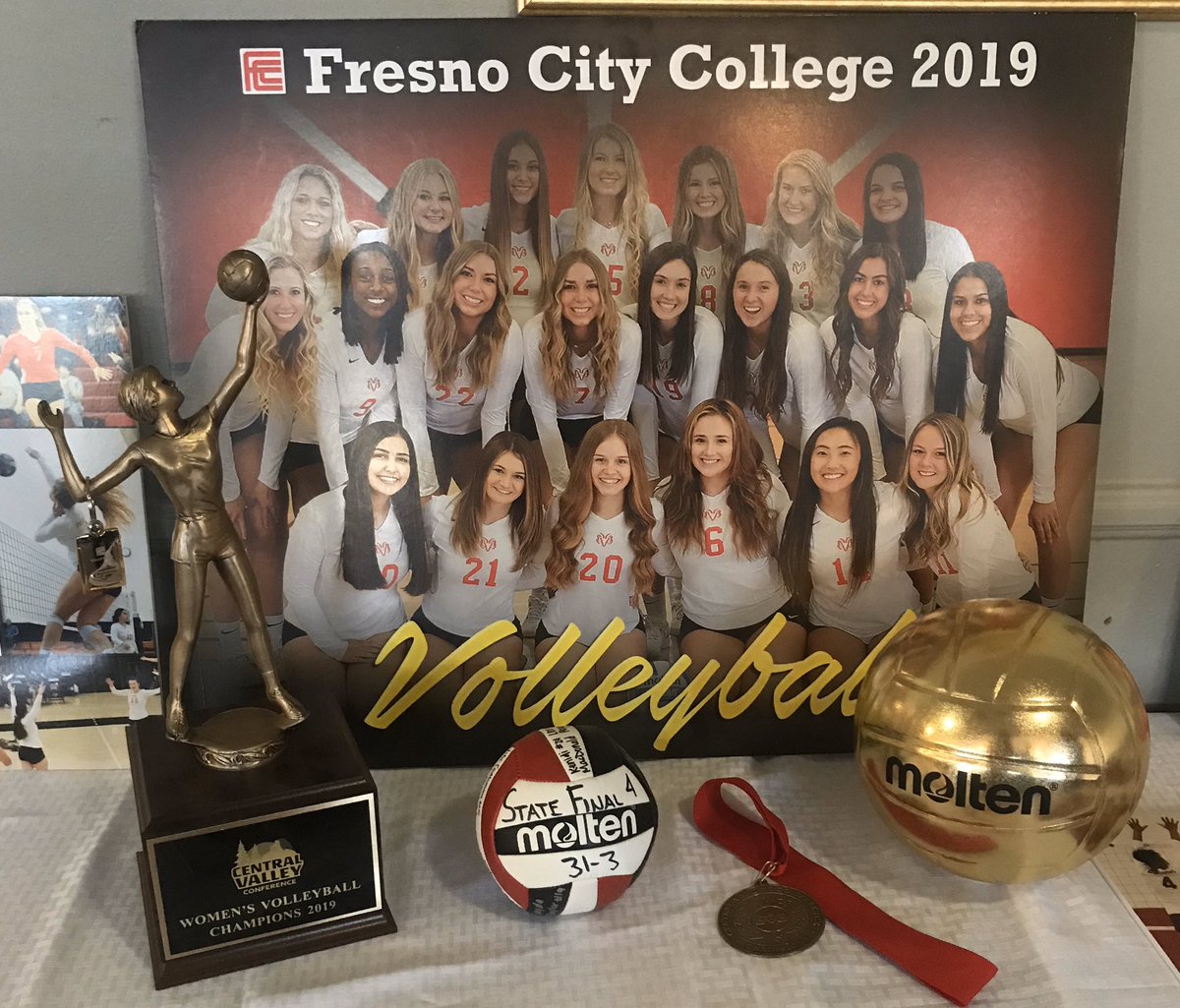 fresnocityvb's tweet photo. This past weekend we had the privilege of recognizing our 2019 team @ our luncheon. Amazing group & a season of fond memories. Nice afternoon of food, stories & laughs. We will miss our sophomores. #finalfour #cvcchamps #gorams #traditionofexcellence #academicsuccess https://t.co/WmbMjb10pf