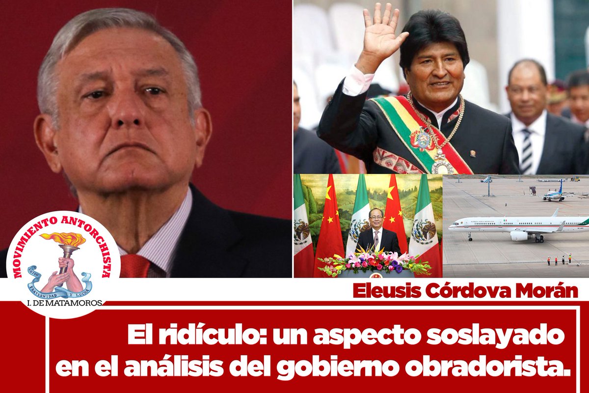 EleusisCordova's tweet photo. Les comparto mi artículo de esta semana: EL RIDÍCULO: UN ASPECTO SOSLAYADO EN EL ANÁLISIS DEL GOBIERNO OBRADORISTA 
Lo puedes leer en mi página de Facebook: 
https://t.co/5B7K0X0fzL https://t.co/EBcsAACpnd