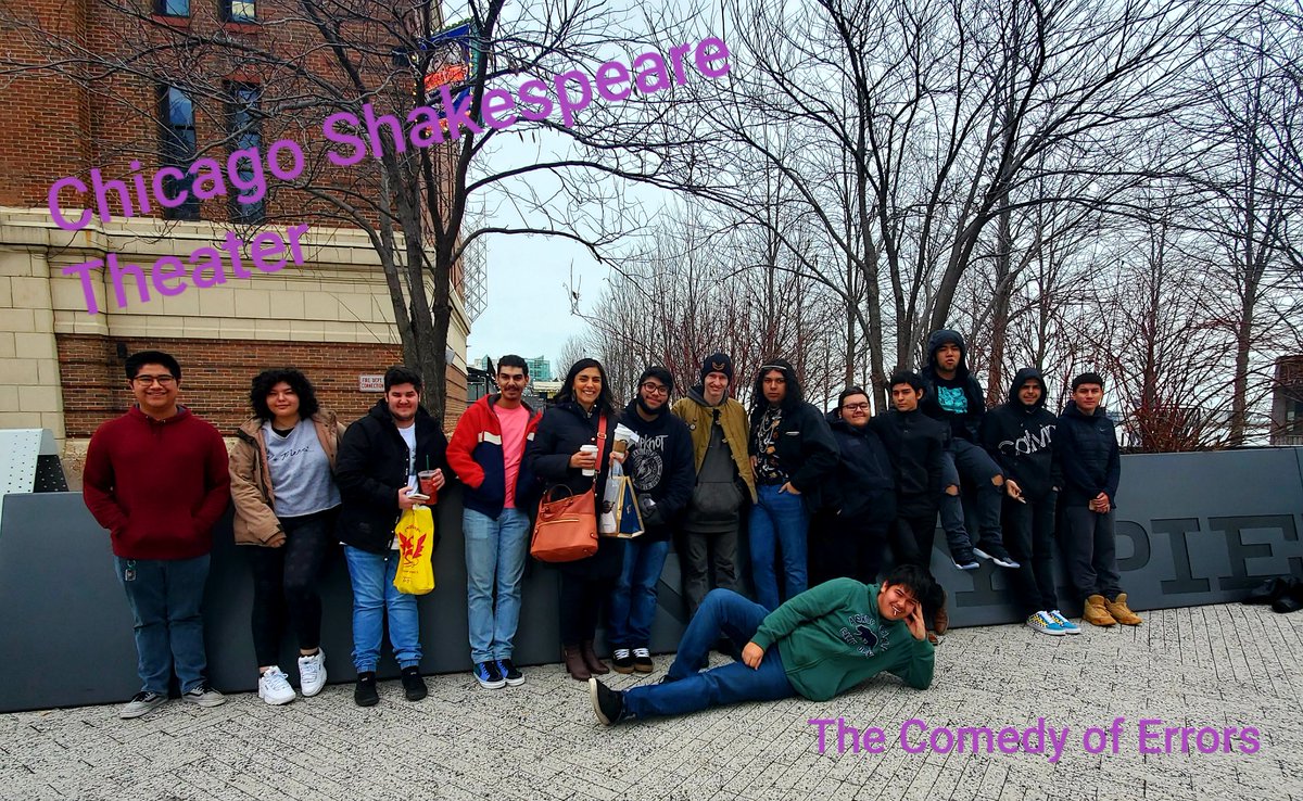 Great day <a href="/chicagoshakes/">Chicago Shakespeare</a> with <a href="/mgonzalez0715/">Margarita</a> and her Senior English classes. What an honor to share our love for theater and Shakespeare with this outstanding group of kids. #leydenpride #comedyoferrors #teachablemoments #BeBetter