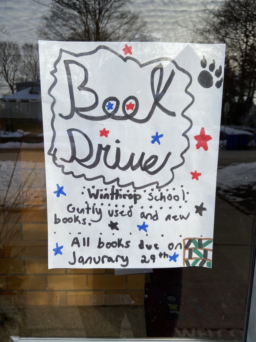 msobriensclass5's tweet photo. Search those book shelves Wildcats!  There’s only 2 days left to donate to the Book Drive 📚 Any gently used picture or chapter books will be appreciated! @WinthropMelrose #MelrosePS https://t.co/PPXZ9s4IbL