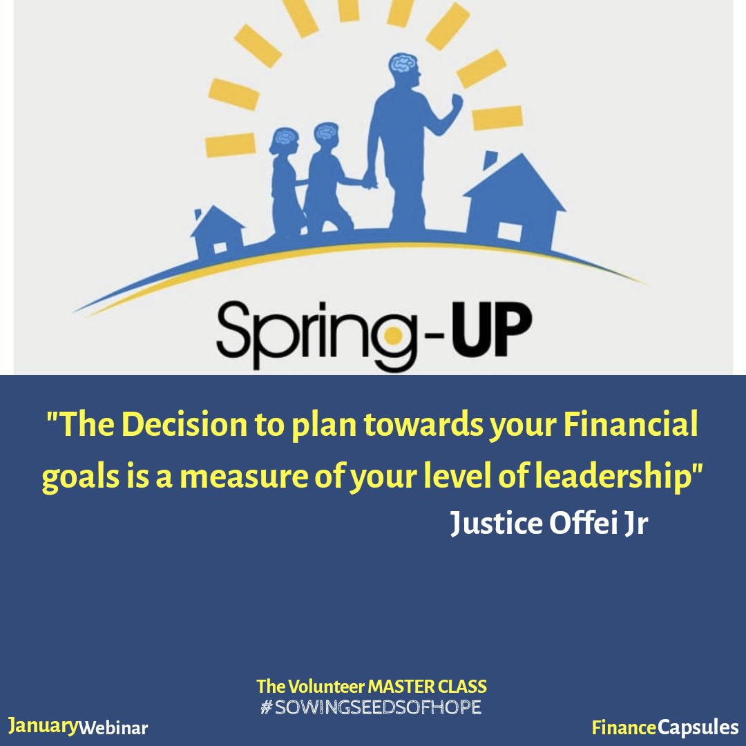 AkorfaAkoto's tweet photo. The Decision to plan towards your Financial goals is a measure of your level of leadership.

Excerpts from our January #webinar

#masterclass #volunteerclass #keeplearningandgrowing https://t.co/6Q5YUHjtxd
