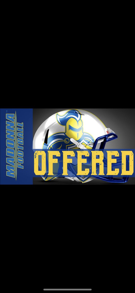 BradyGleason's tweet photo. Blessed to say I received my first offer from Madonna University!! 💪#BeTheFirst @CoachMWright @CoachFoos https://t.co/mq0kOznYWs