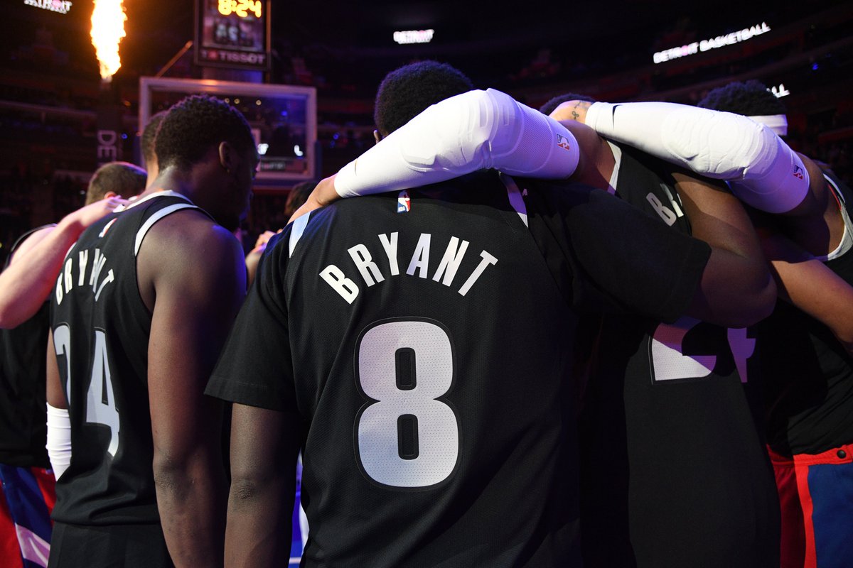 DetroitPistons's tweet image. For Kobe.