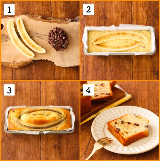 【レシピ】簡単えおいしいチョコバナナケーキ！バレンタインにどうぞ