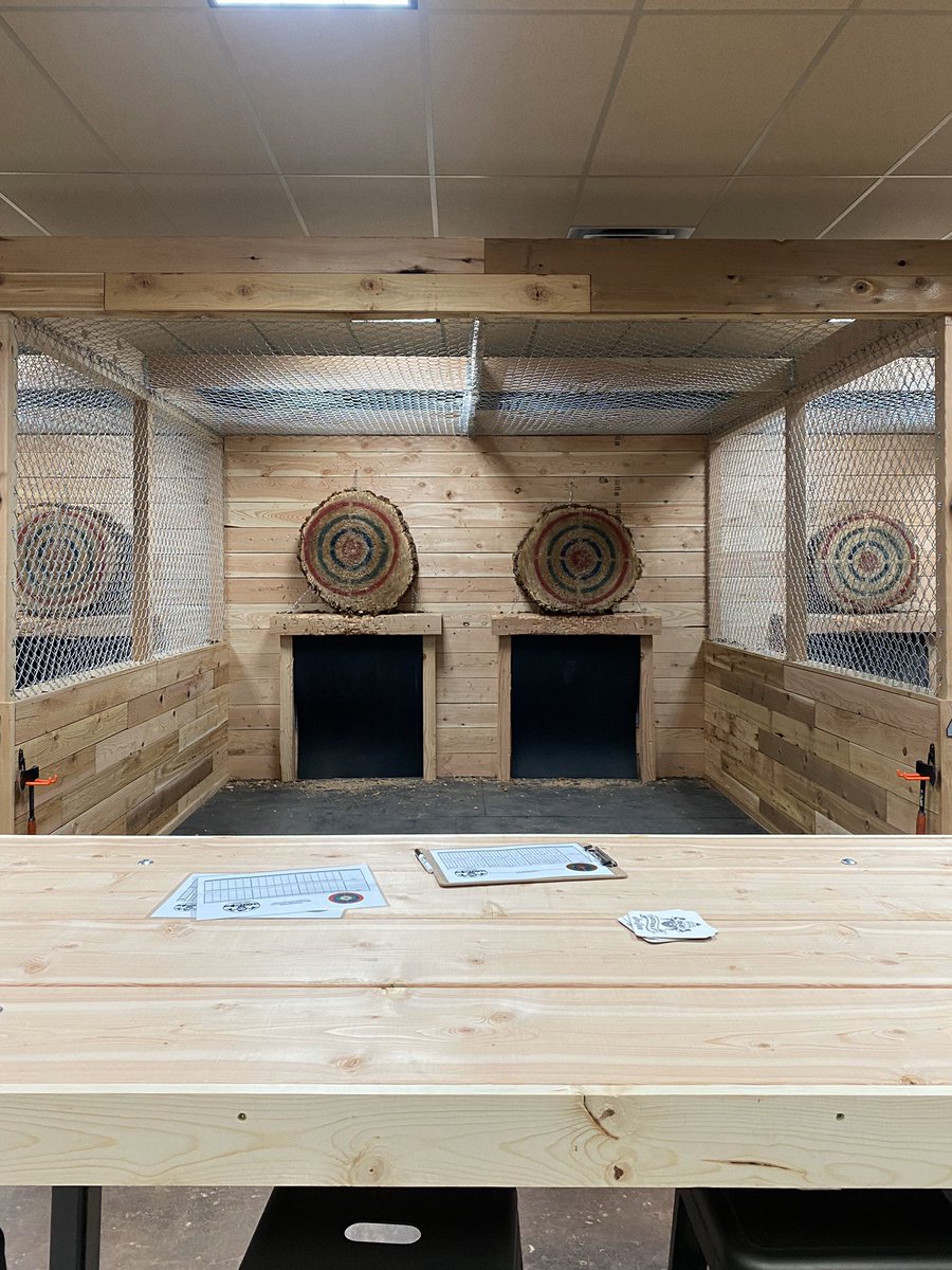 section37axerm's tweet image. Beginning of the week already dragging you down? Step inside one of our lanes and let some aggression out. Open 5-10 tonight! #Section37 #Mondays #AxeThrowing #Boise #Caldwell