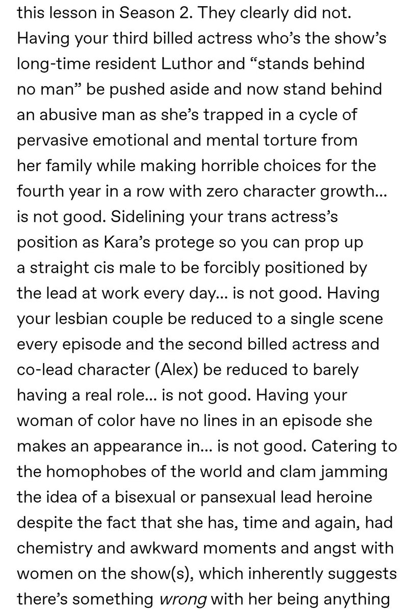 No_BodyElse's tweet photo. Cannot be explained better
#BoycottSupergirl https://t.co/f0SnrjwSQN