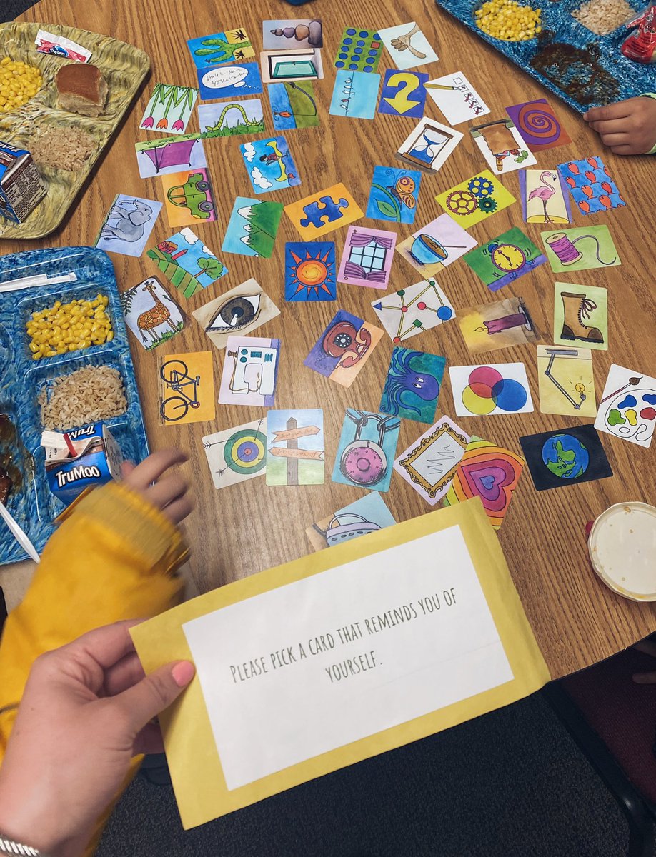Mrs_Savoie_PH's tweet photo. Highly recommend @amyclimer’s #climercards for all ages - they can be used for sooo many things! Last week during lunch groups, I made up different tasks & we used the cards as conversation starters 💬 #asrsd https://t.co/soFrwXtYaw