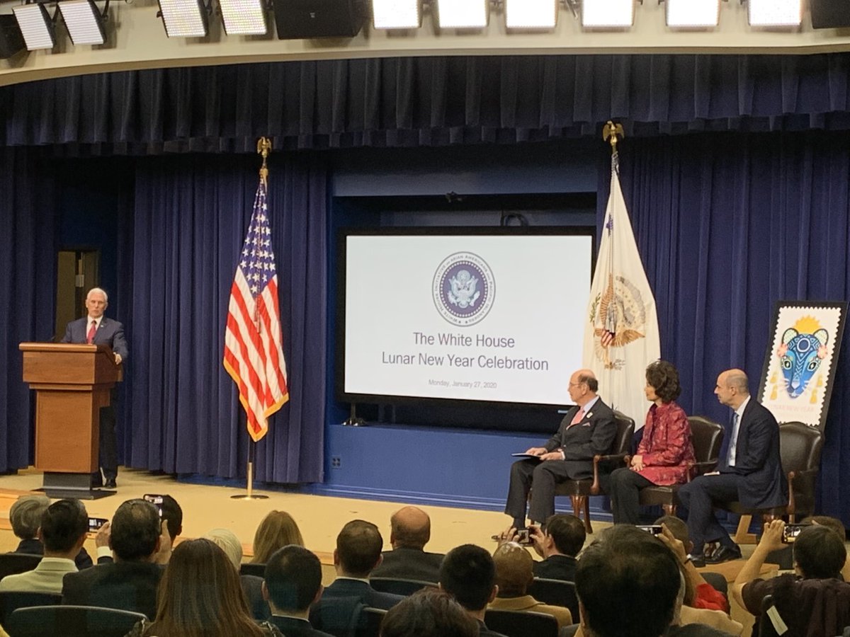 Vice President Mike Pence Swears in New Commissioners to the President’s Advisory Commission on Asian Americans & Pacific Islanders with Three Cabinet Members Present to Celebrate Lunar New Year at the White House