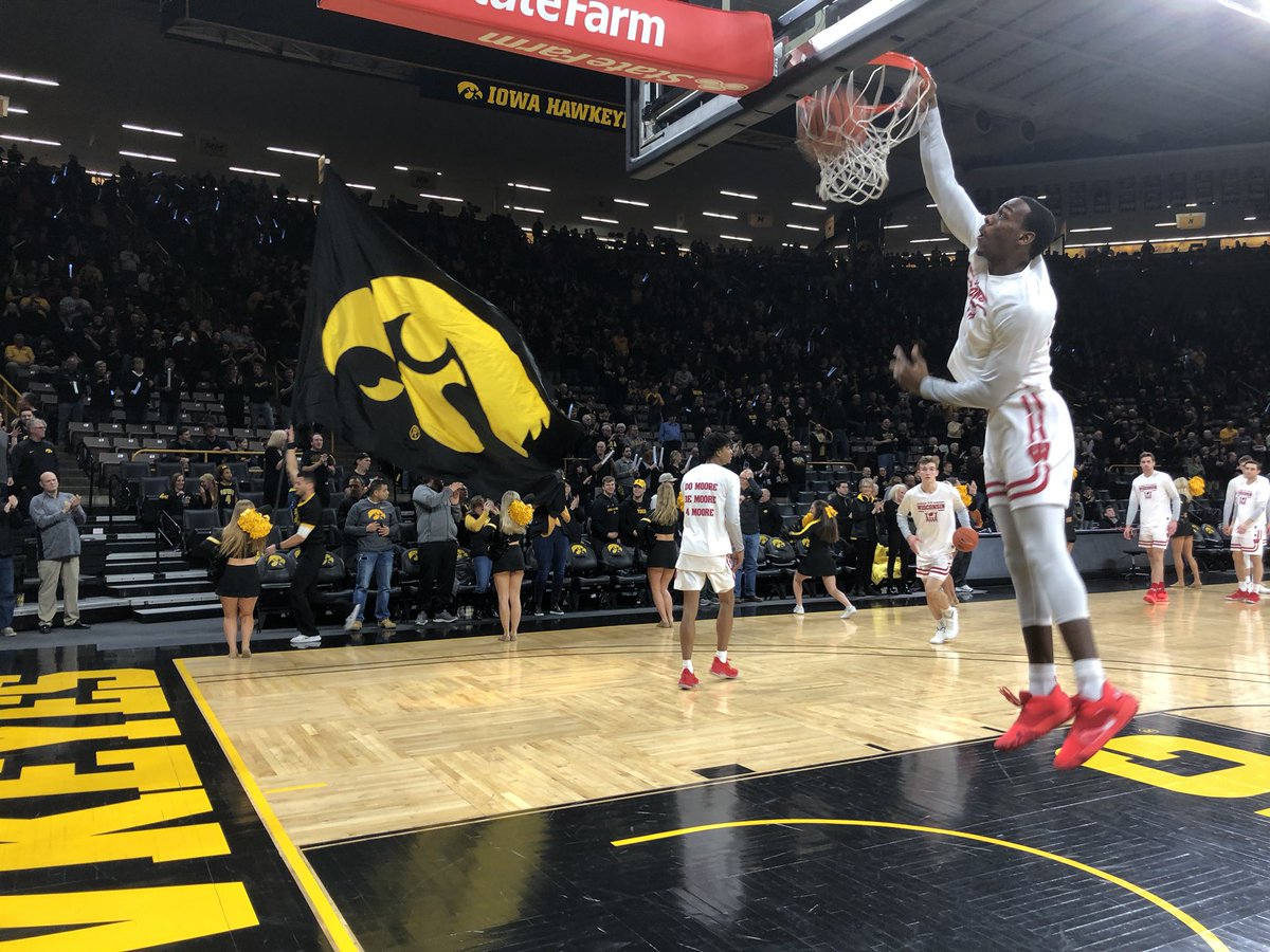 jernichols's tweet photo. It’s game time from Carver Hawkeye Arena with @jockosports and @nbc15_madison https://t.co/ddllNZP0ps