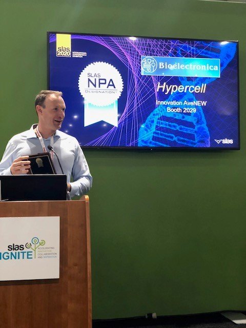 SLAS_Org's tweet image. Breaking #SLAS2020 news: This year's New Product Award goes to both Bioelectronica (Innovation AveNEW) and V&amp;amp;P Scientific, Inc. (Booth 1405). Stop by the Exhibition to see their innovative and award-winning technologies. Congratulations!