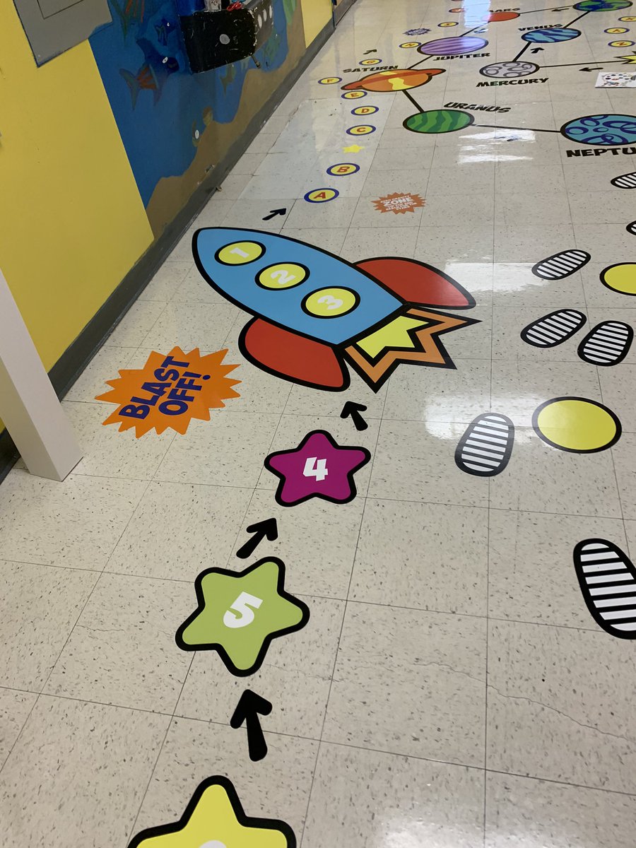 luveducator's tweet image. We are so excited that volunteers from @umbaltimore and our staff members helped to install our new sensory path from @pathsensory. We can get all the wiggles out and enjoy indoor recess. Our adaptive PE teacher uses it for therapy sessions too! @BaltCitySchools @sptose5 #LIVE5