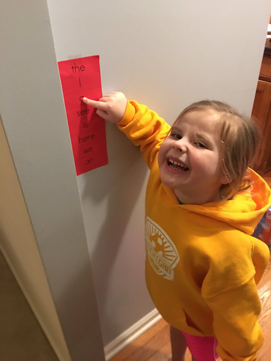 WhitStrickler's tweet photo. @mrs_alovejoy Gracie is super excited to start her wall of sight words!! https://t.co/iYHHeqAFmK