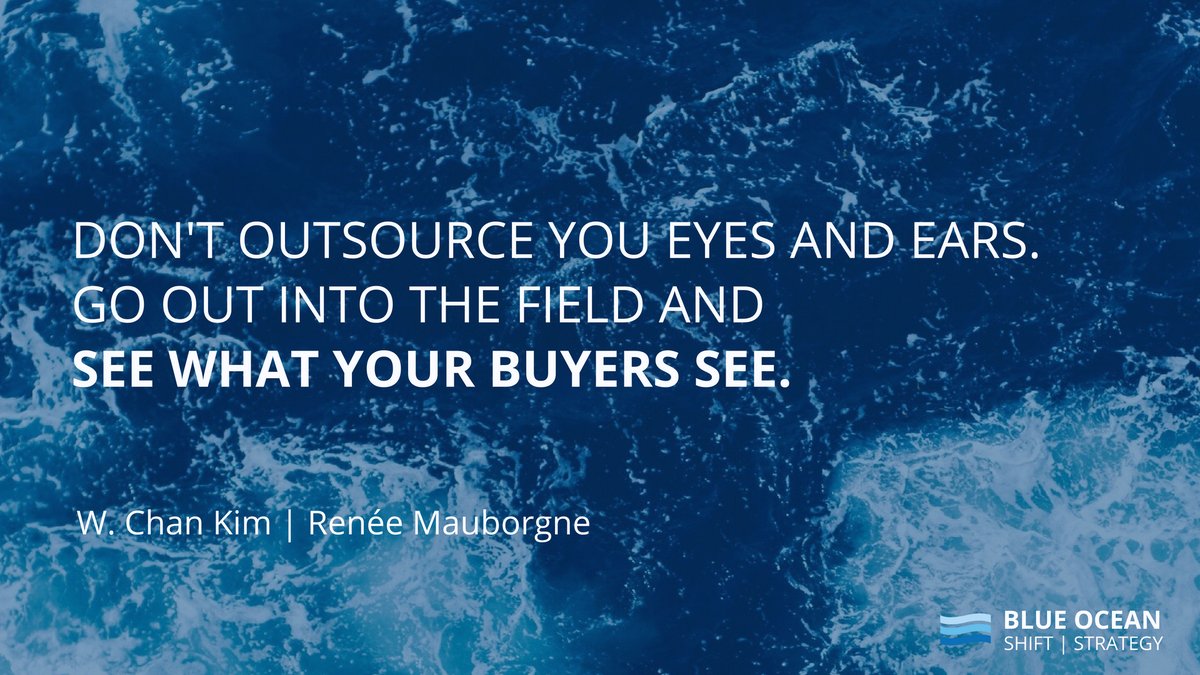 Seeing harsh reality first-hand changes thinking fast. When you look through your buyers' eyes, will you like what you see? #BlueOceanShift #BlueOceanStrategy #MakeItHappen