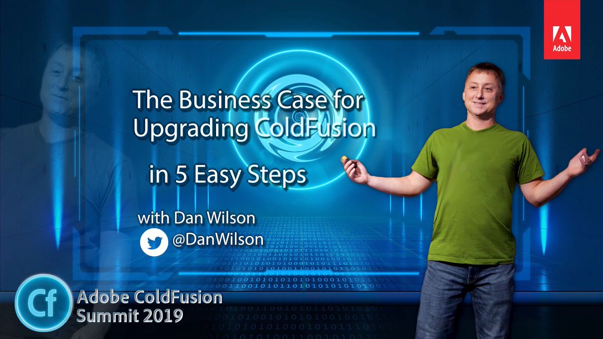 coldfusion's tweet photo. The Business Case for Upgrading
#ColdFusion in 5 Easy Steps

with The Great @DanWilson 

"Ready to upgrade CF? Let’s go over the top 5 business cases so you can help mgmt understand why they should."

#adobe #coldfusion #acfsummit https://t.co/yLlufONxC0