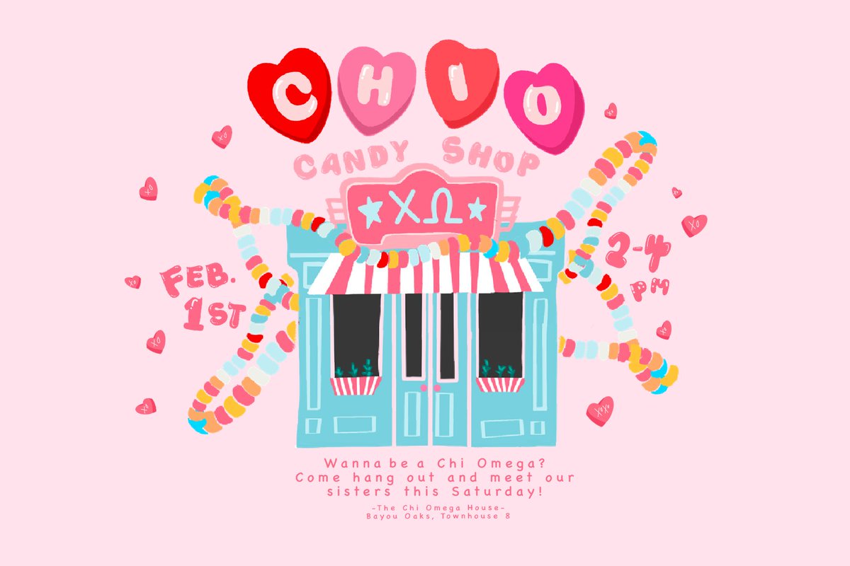 Cue the confetti! Our first spring recruitment event is THIS Saturday February 1st! 🌈🎊
Come hang out and meet our sweet sisters!💞