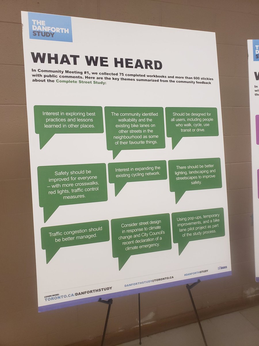 DaveLikesBikes's tweet photo. An overwhelming amount of support for liveable streets tonight in #TorontoDanforth and #BeachesEastYork
Don't let the east end get left behind
Tell your councillor that your #completestreets include a pilot bike lane on Danforth in 2020!
#DanforthStudy
#Pilot2020 https://t.co/DickLMbvyK