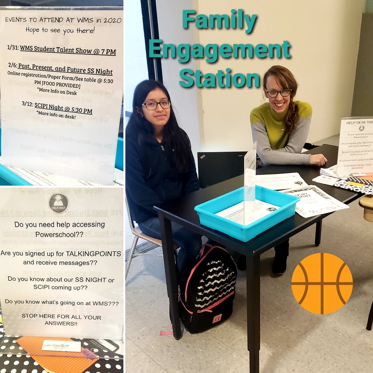 WendellMiddle's tweet photo. On and off the court 🏀 we are proud to support our Wendell Wolves' Families.
Get in the GAME with WMS information!
#wmsfamily #powerschools #talkingpoints #wendellhowlout https://t.co/gSS5BdmWaR