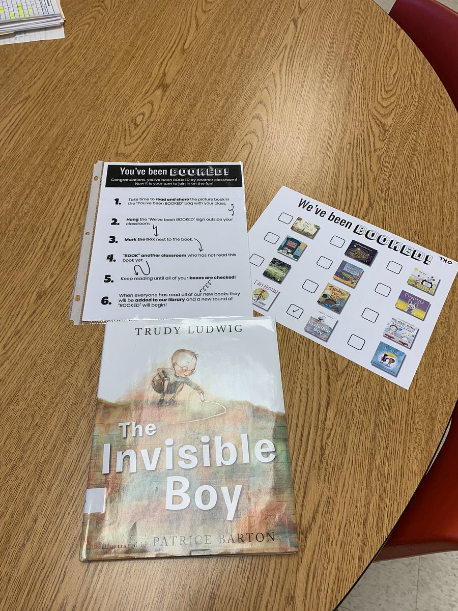 We’ve been booked! Today we enjoyed reading The Invisible Boy. As we read, we identified the theme and its connection to the topic of kindness! :) We can’t wait to get booked again! #kindnessweek #KindnessMatters