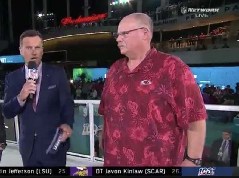 molly_maddy's tweet photo. Andy Reid is Florida Stanley and I’m here for it https://t.co/wR6pPOGnZX