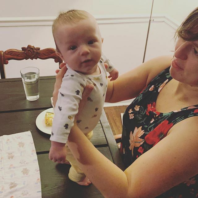 CarissaSurber's tweet photo. Little bud loves to practice standing! https://t.co/Rn0qxCxBIR https://t.co/ktMbVLPLfb