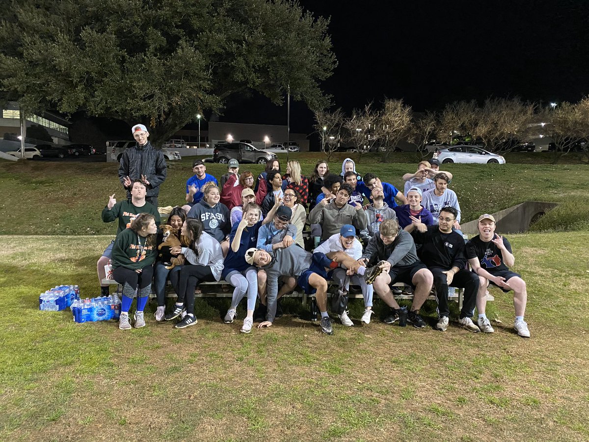 PhiPsiSFA's tweet photo. Ultimate frisbee was a great time! Thanks to everyone who came out to play! The game night event tomorrow takes place at the house! #SFAIFC #SFA23 #SFA24 #RushPhiPsi #SpringRush2020 https://t.co/mHTENJbH4w