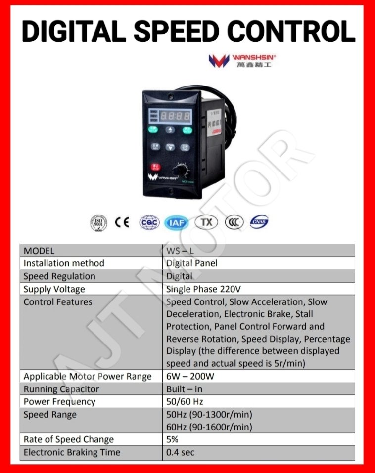 ConveyorMotor's tweet photo. SPEED CONTROL DIGITAL
Untuk mengatur kecepatan conveyor atau mesin2 lain.
#speedcontrol #jualmotorconveyor #distributorgearboxmurah #distributorspeedcontrol #supliermotorinduksi #perakitanmesin #fabrikasimesin #produkotomation #motorconveyor #pengaturkecepatan #speedcontrolmurah https://t.co/bddlOhbTuv