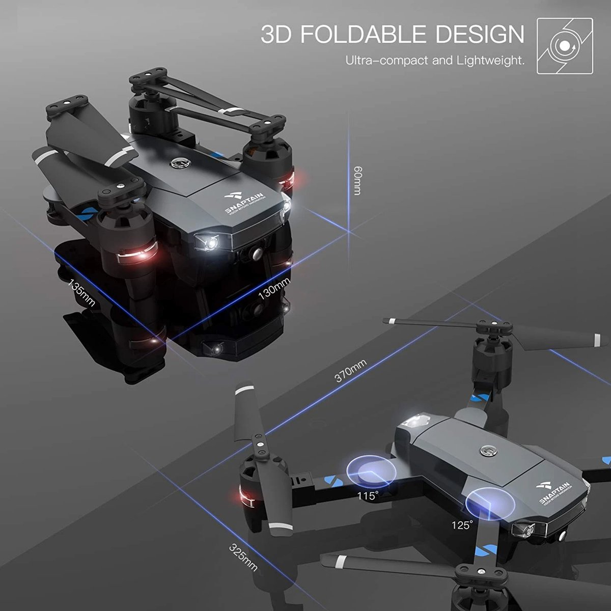 snaptain's tweet photo. Travel light with A15H! Your drone, you control! 😁Get your A15H now！👉https://t.co/cH2rhVf9LI

#snaptain #drone #toydrone #photography #snaptaina15h #foldabledrone #fpvdrone #hdcamera #flybytrajectory
Find out more@ https://t.co/grLc7nOAGD https://t.co/F6NZT9CUSl
