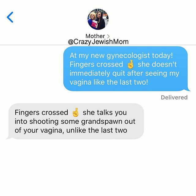 YourCrazyFamily's tweet photo. Pap schmears on pap schmears @KimFriedmanNYC! #crazyjewishmom https://t.co/u8pHxRU2PE https://t.co/0njvvRCE9e