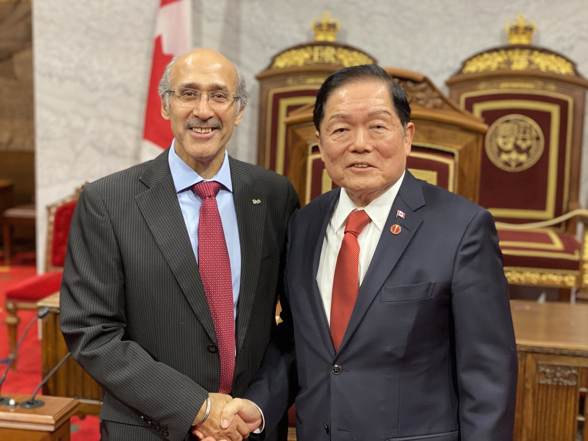 PeelCAS's tweet photo. It was a privilege to join child welfare leaders across Canada in a tour of the Senate today by @SenatorVictorOh. Looking forward to our discussion tomorrow on the challenges intersecting child welfare and settlement issues. #CWICE #Immigration #childwelfare https://t.co/Hk9vKInoQe