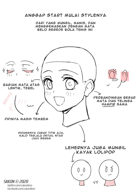 I made tips drawing male head character but you started it from drawing cute girl lol

//english version later//

#SakonStockS #drawing #reference #art 